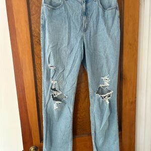 Hollister Ultra High-Rise 90s Straight Light Blue Jeans
